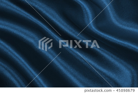 Smooth elegant blue silk or satin luxury cloth 45898679