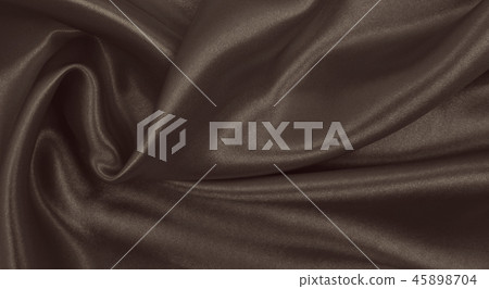 Smooth elegant brown silk or satin texture 45898704