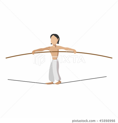 Tightrope Walker Cartoon - Stock Illustration [45898998] - PIXTA