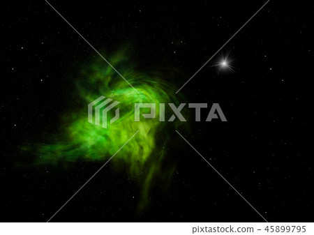 Small part of an infinite star field. 3D rendering 45899795
