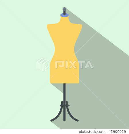 Dressmaker model flat icon  45900019
