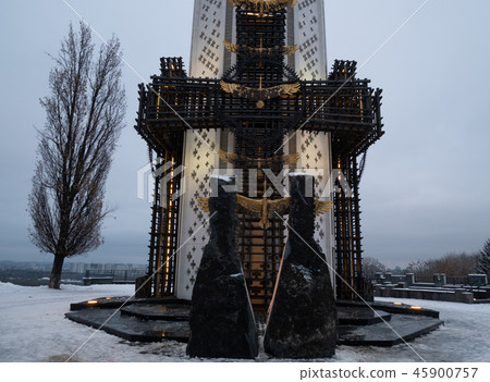 closeup monument of Holodomor victims at Kyiv, Ukraine 45900757