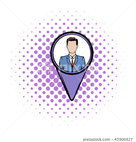 Location people comics icon Location people comics icon 45900827