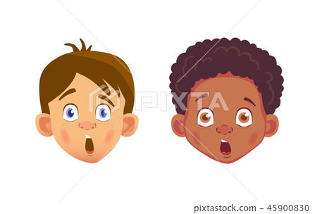faces of boys character set faces of boys character set 45900830