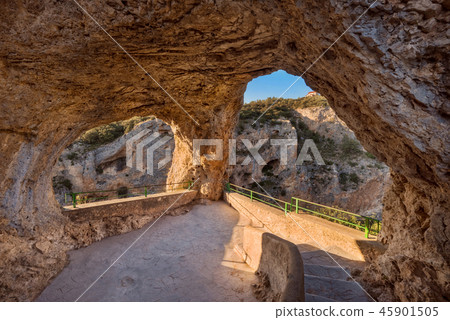 Ventano del Diablo viewpoint in Cuenca, Spain. Ventano del Diablo viewpoint in Cuenca, Spain. 45901505