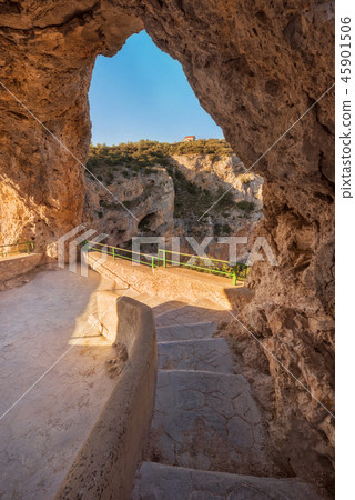 Ventano del Diablo viewpoint in Cuenca, Spain. Ventano del Diablo viewpoint in Cuenca, Spain. 45901506