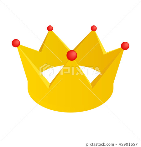 Golden crown isometric 3d icon 45901657