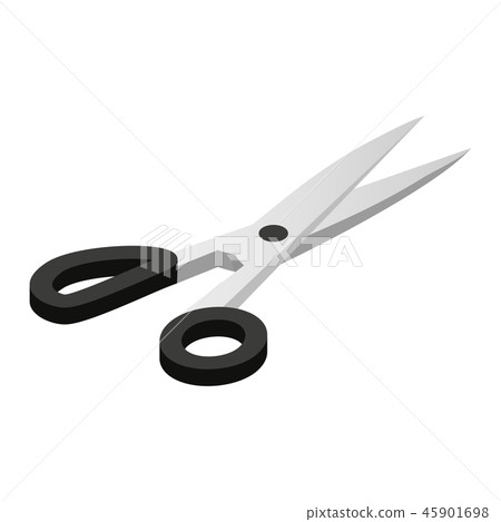 Scissors 3d isometric icon - Stock Illustration [45901698] - PIXTA