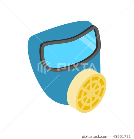 Respirator isometric 3d icon Respirator isometric 3d icon 45901751