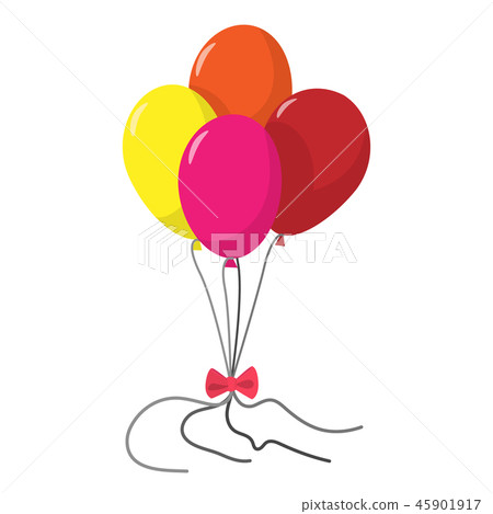 4 balloons cartoon icon - Stock Illustration [45901917] - PIXTA