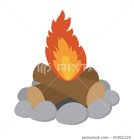Campfire cartoon icon 45902129