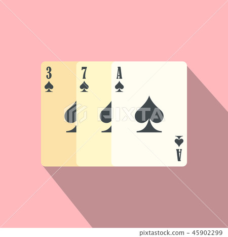 Playing cards flat icon  45902299