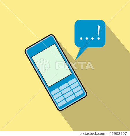 Mobile chatting flat icon Mobile chatting flat icon 45902397