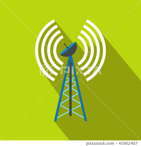 Wireless connection flat icon Wireless connection flat icon 45902407
