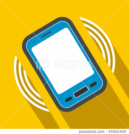 An incoming call to the phone flat icon An incoming call to the phone flat icon 45902409