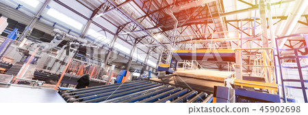 Fiberglass production industry equipment at manufacture background Fiberglass production industry equipment at manufacture background 45902698