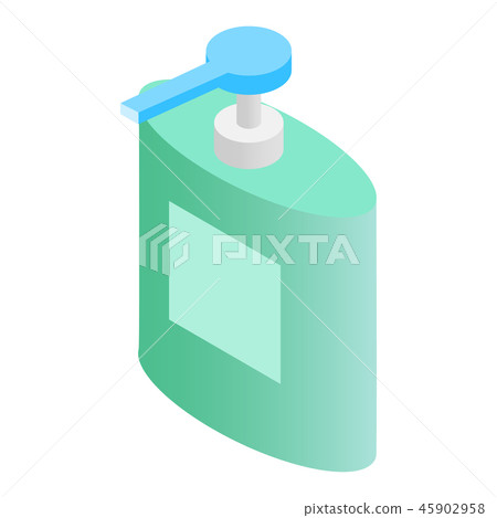 Liquid soap dispenser isometric 3d icon 45902958