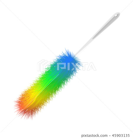 Colorful feather duster cartoon icon 45903135