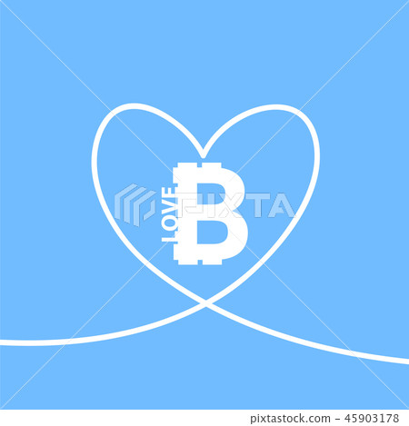 I love bitcoin vector icon - Stock Illustration [45903178] - PIXTA