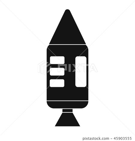 Spacecraft black simple icon Spacecraft black simple icon 45903555