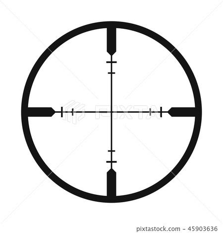 Crosshair black simple icon Crosshair black simple icon 45903636