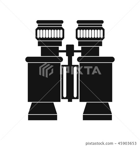 Black binoculars icon 45903653
