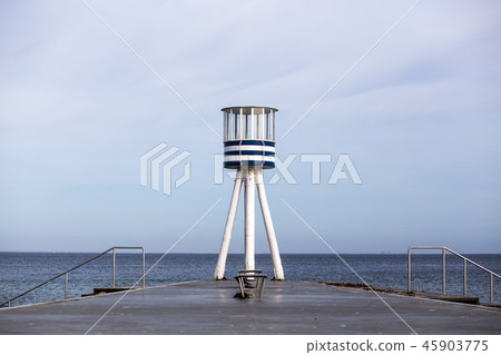 Lifeguard Tower at Bellevue Beach in Copenhagen, Denmark Lifeguard Tower at Bellevue Beach in Copenhagen, Denmark 45903775