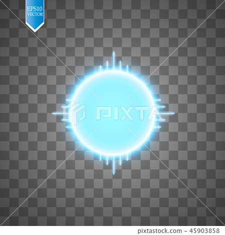 Blue energy ring with speed glow lines. Blue energy ring with speed glow lines. 45903858