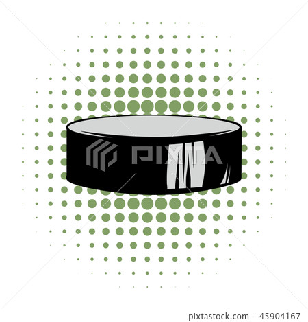 Hockey puck comics icon Hockey puck comics icon 45904167