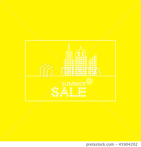 Retro Summer Sale Vector Illustration. Retro Summer Sale Vector Illustration. 45904202