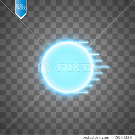 Blue energy ring with speed glow lines. Blue energy ring with speed glow lines. 45904329