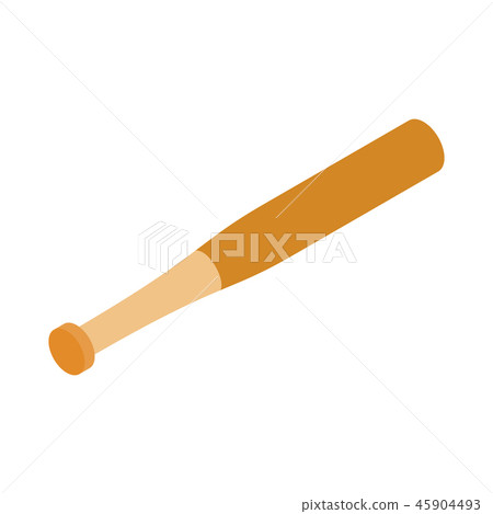 Baseball bat isometric 3d icon Baseball bat isometric 3d icon 45904493