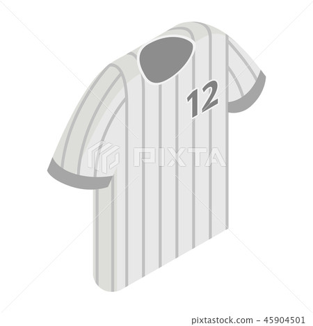 Stripy baseball t-shirt with number icon Stripy baseball t-shirt with number icon 45904501