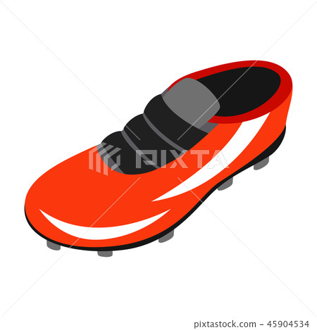Sport shoe with cleats isometric 3d icon Sport shoe with cleats isometric 3d icon 45904534