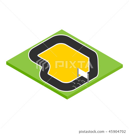 Speedway isometric 3d icon Speedway isometric 3d icon 45904702