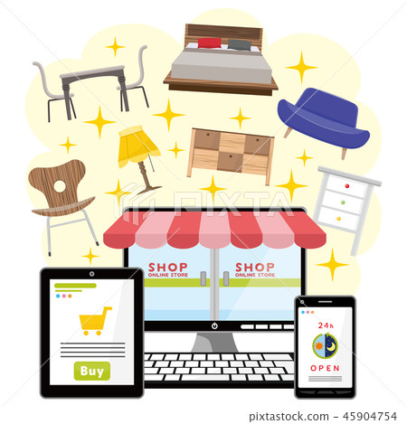 Internet shopping interior Internet shopping interior 45904754