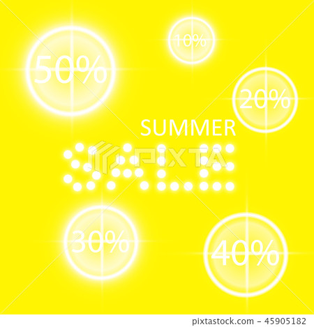 Summer sale glowing neon sign with target. Summer sale glowing neon sign with target. 45905182