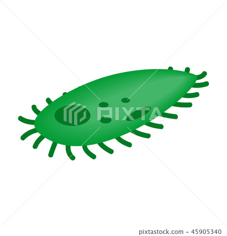 Green virus isometric 3d icon 45905340