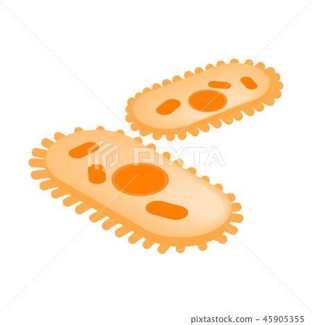 Orange virus isometric 3d icon Orange virus isometric 3d icon 45905355