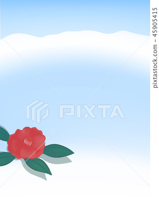 Visiting in the cold postcard illustration 45905415