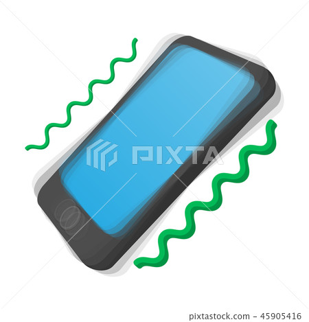 Smartphone vibrating cartoon icon 45905416