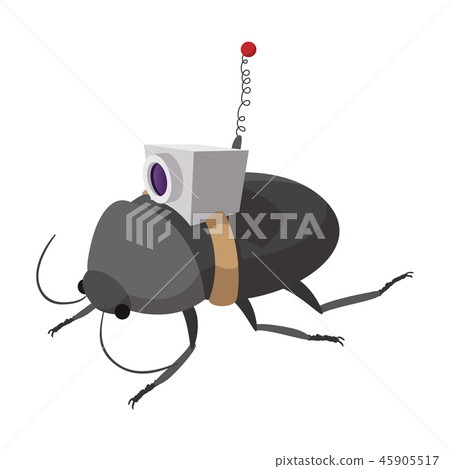 Video spy bug cartoon icon Video spy bug cartoon icon 45905517