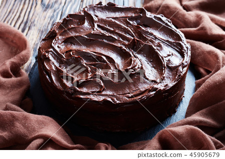 close-up of a homemade chocolate Cake 45905679