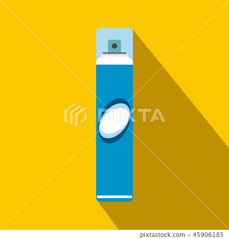 Hairspray flat icon with shadow 45906185