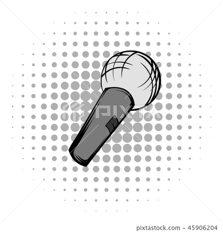 Wireless microphone comics icon 45906204