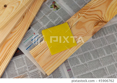 Sandpaper on the board Sandpaper on the board 45906762