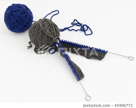 Balls of Wool with Knitting Needles Balls of Wool with Knitting Needles 45906772