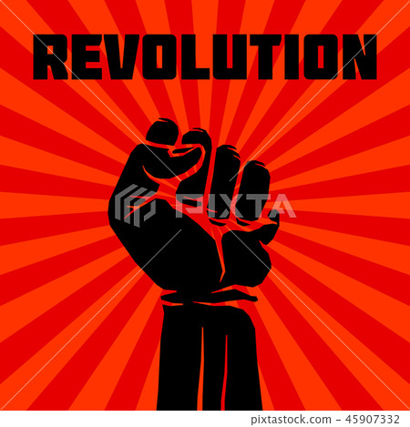 Protest, rebel vector revolution art poster Protest, rebel vector revolution art poster 45907332