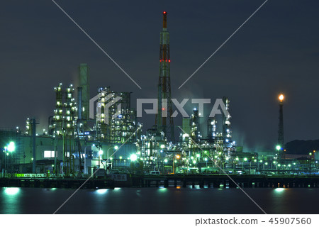 橫濱磯子灣[神奈川縣]工廠夜景 45907560