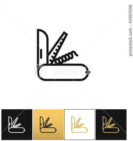 Army knife vector icon Army knife vector icon 45907686